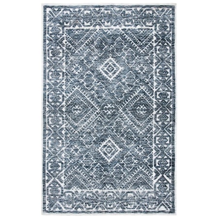 Safavieh 8 x 10 ft. Roslyn Hand Loomed Rectangle Area Rug Blue & Ivory ROS703M-8